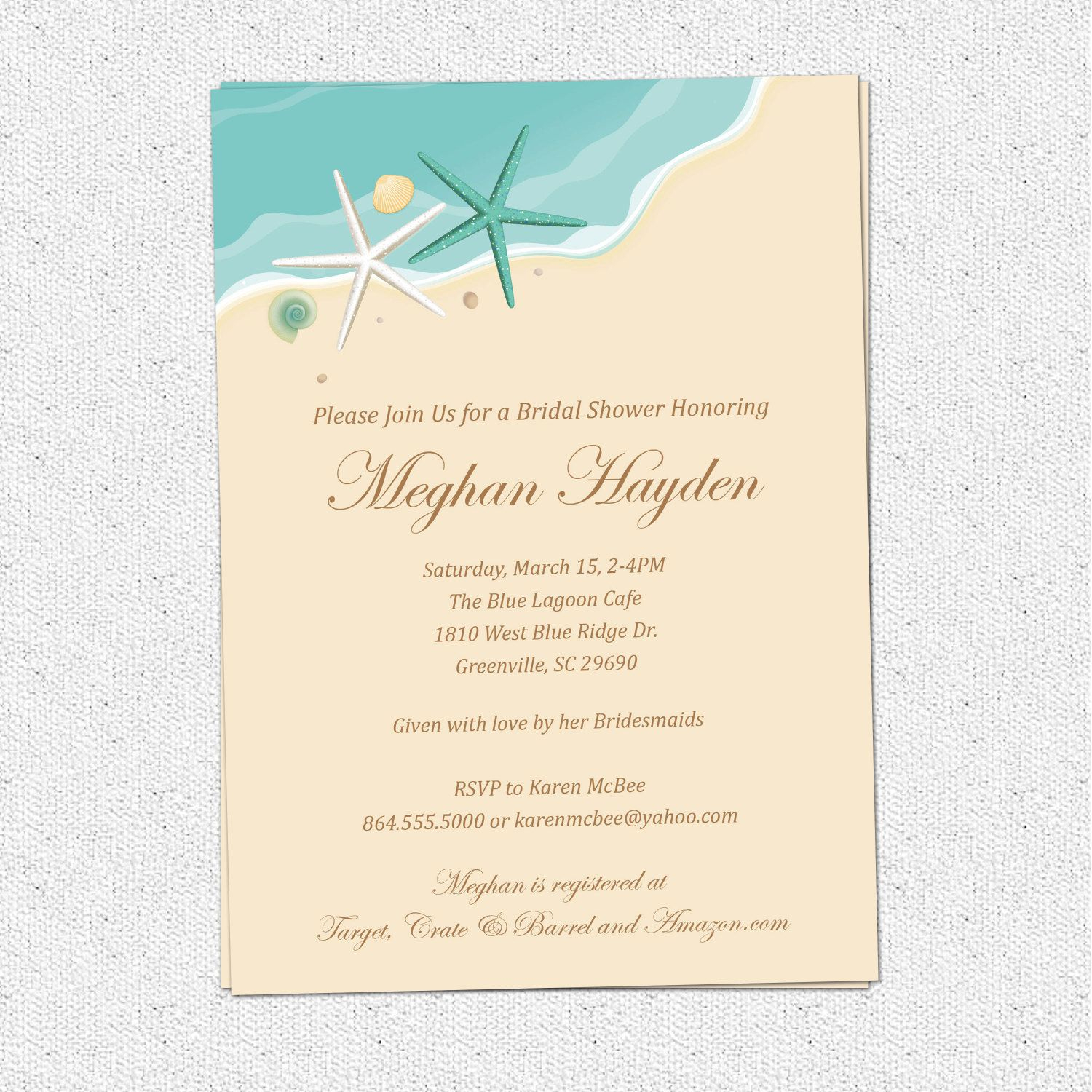 Beach Themed Party Invitations Party Invitation Collection intended for sizing 1500 X 1500