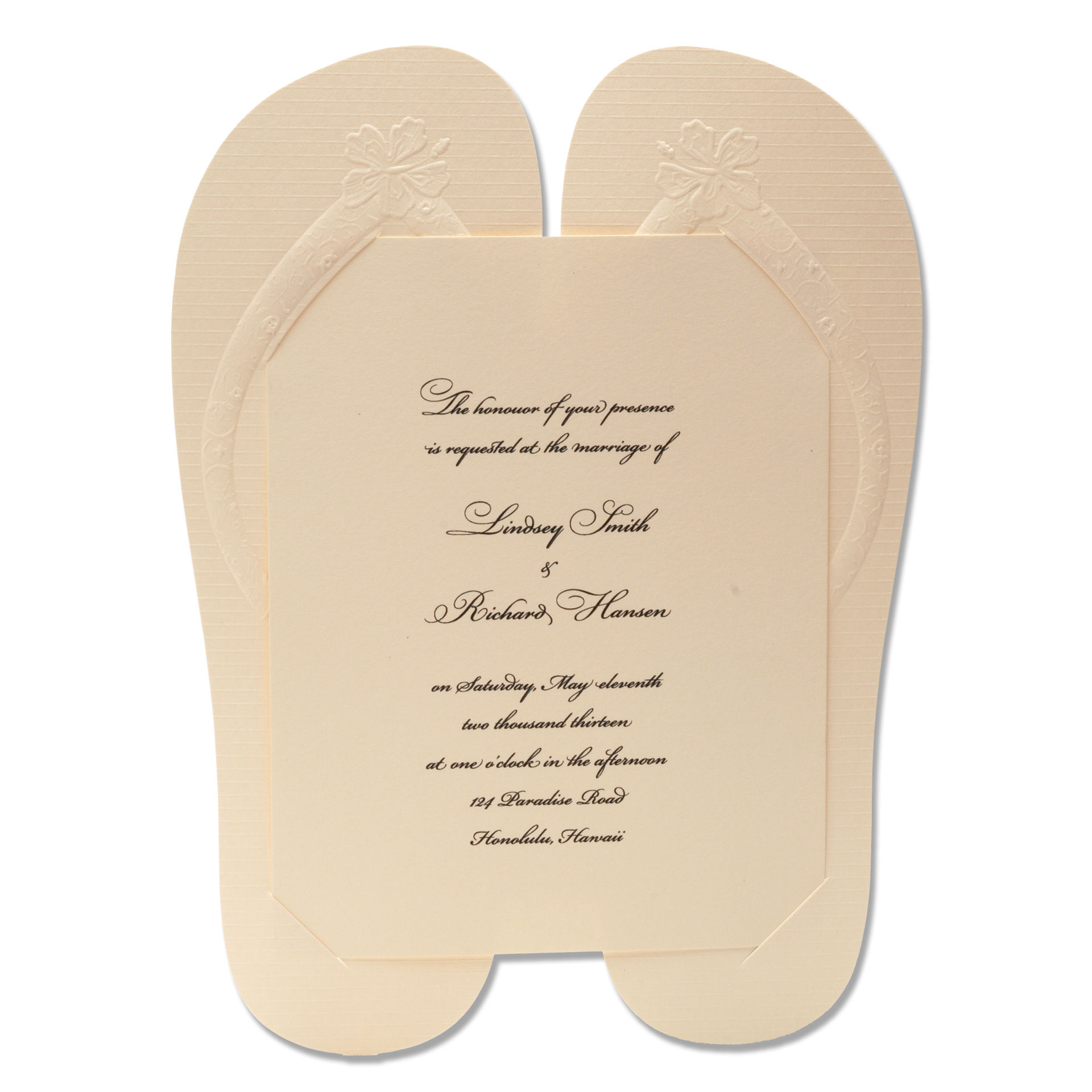 Beach Wedding Invitations Unique Flip Flop Invitations R2 intended for dimensions 1920 X 1920