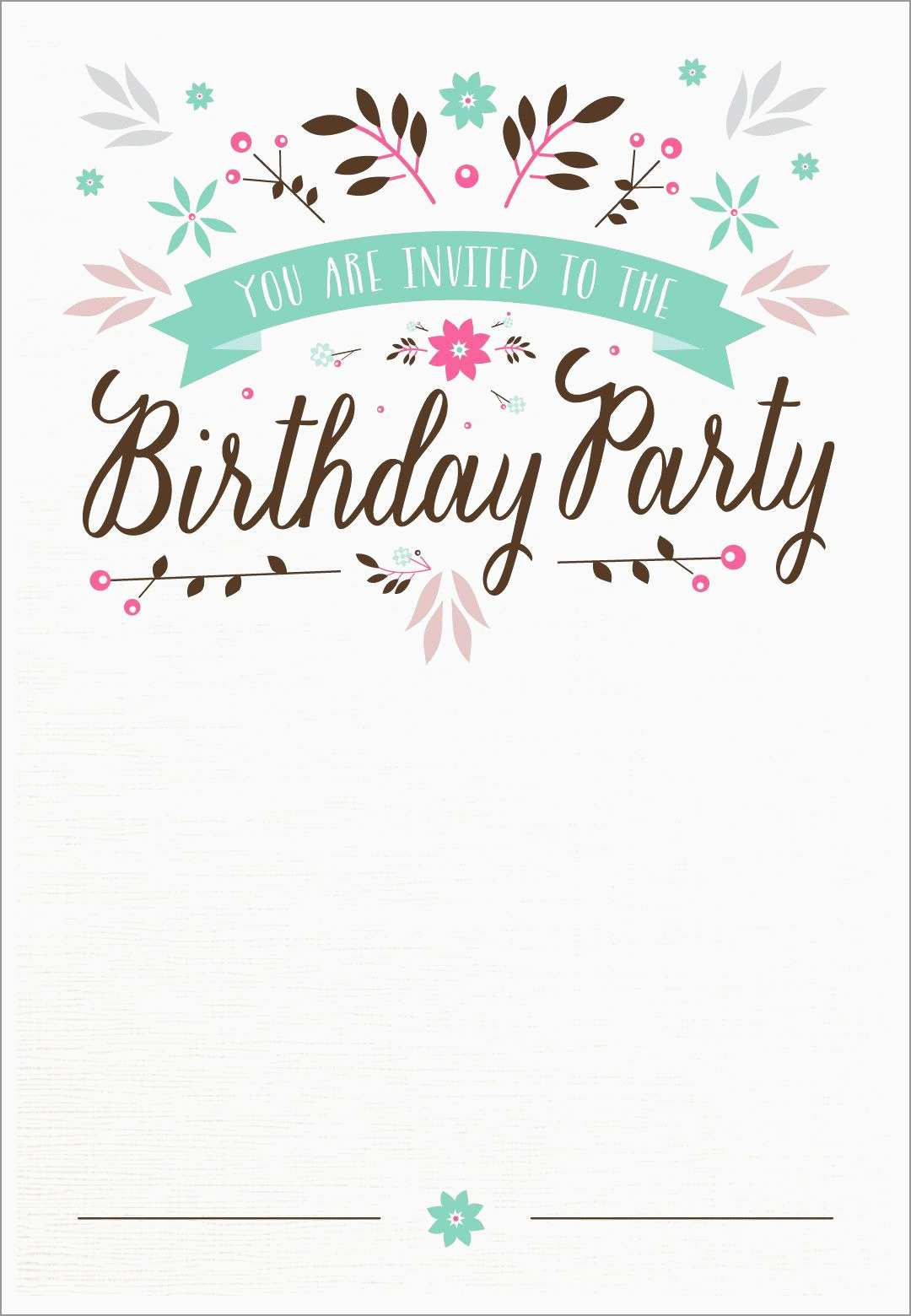 21 Birthday Invitation Templates Business Template Ideas