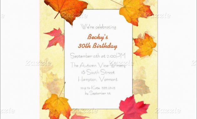 Beautiful Fall Invitation Templates Free Best Of Template intended for proportions 1104 X 1104