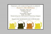 Beer Party Invitation Wording Diy Printable Beer Tasting Party for dimensions 1500 X 1200