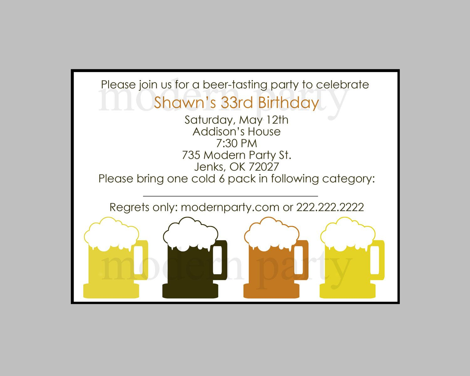 Beer Party Invitation Wording Diy Printable Beer Tasting Party for dimensions 1500 X 1200