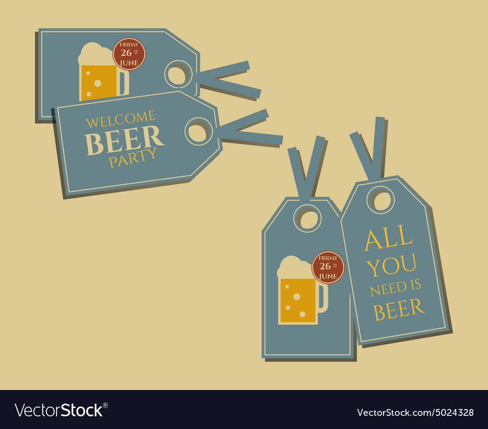 Beer Party Stickers And Labels Invitation Template with proportions 1000 X 880