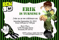 Ben 10 Inspired Birthday Invitation Card Party Ideas Ben 10 Ben intended for dimensions 1500 X 1000