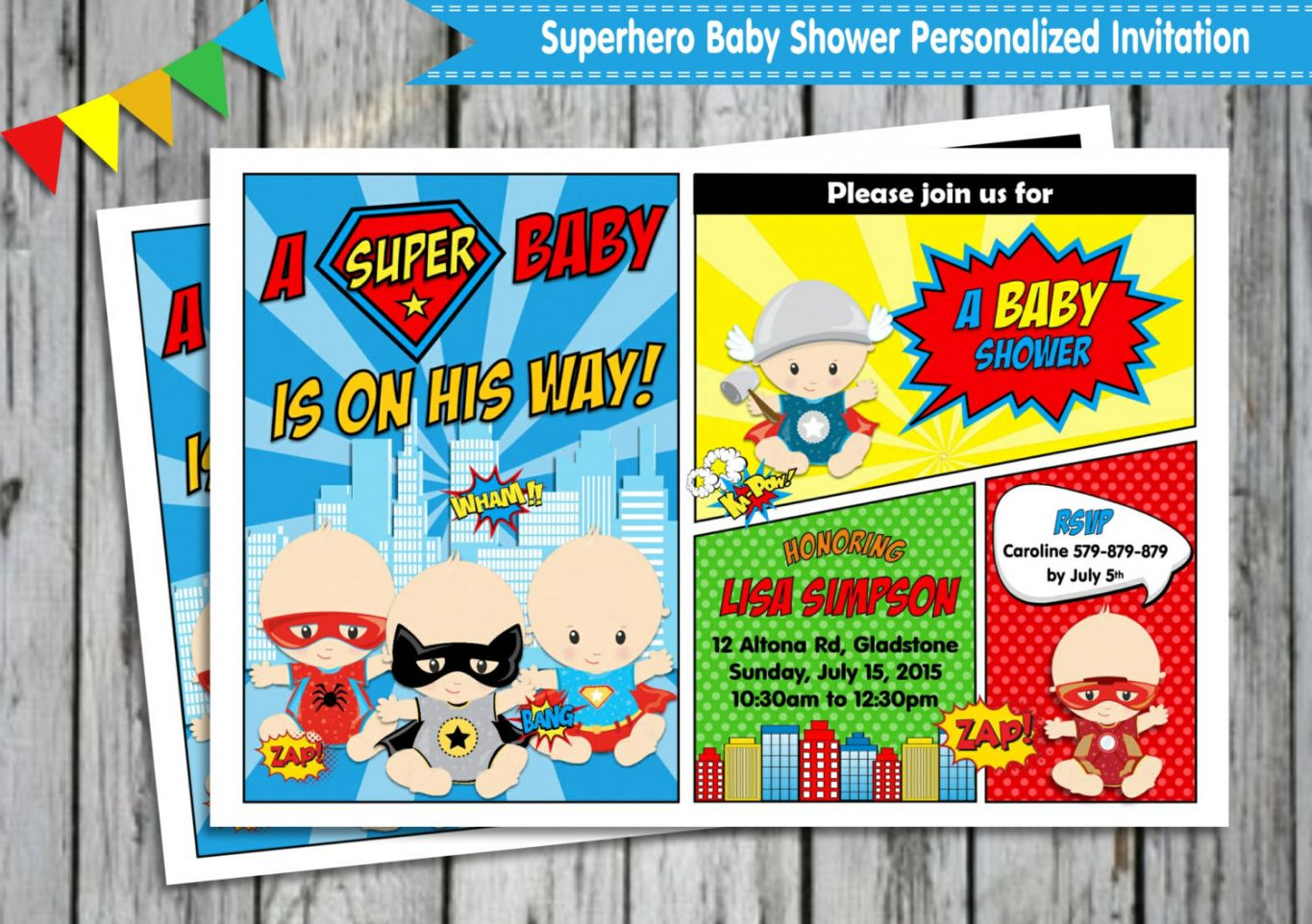 Best 2018 How To Free Printable Superhero Ba Shower Invitations in size 1365 X 962
