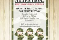 Best 2018 New Tips Of Camouflage Invitations Template Free New Hd pertaining to sizing 1037 X 1037