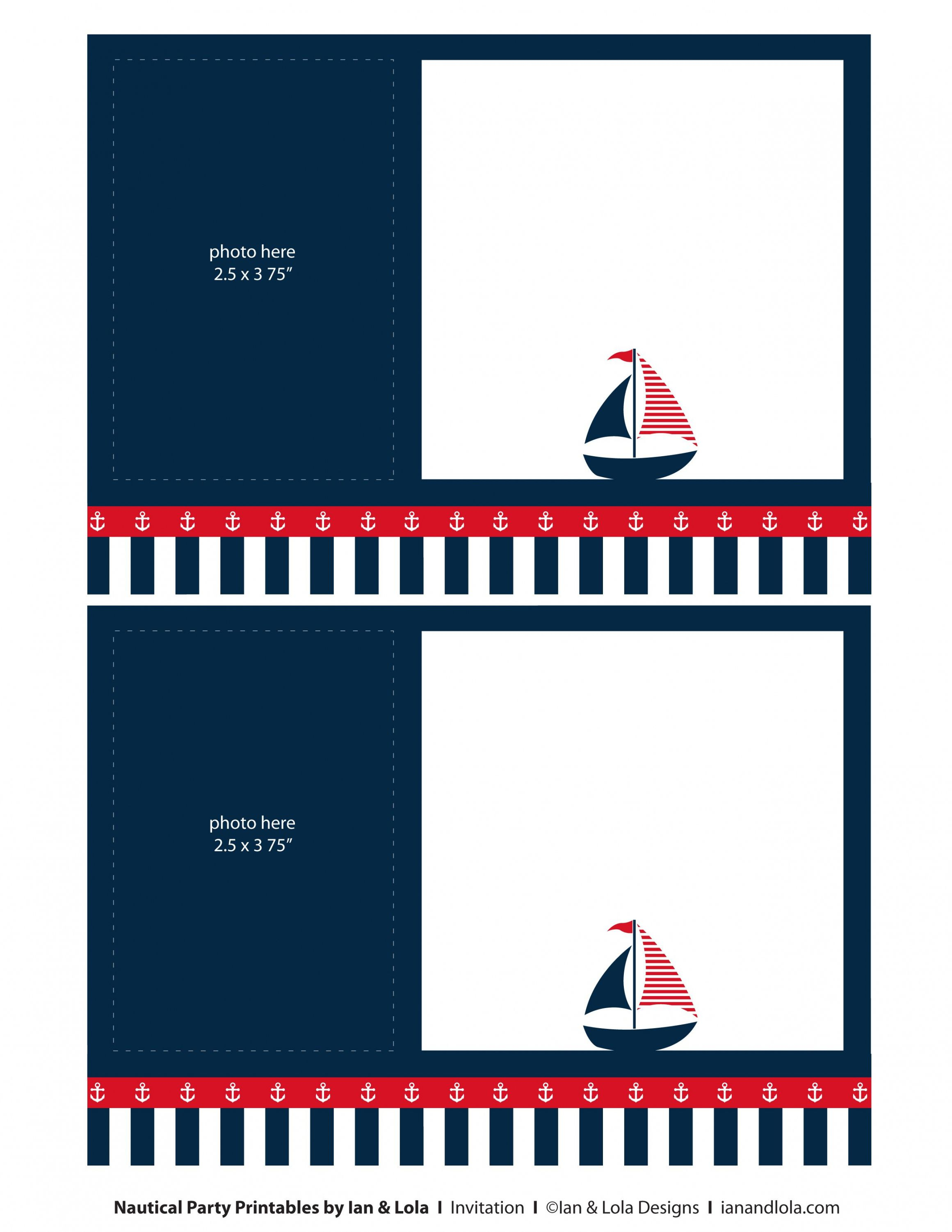 Best 2018 Tips Easy Nautical Invitation Template Free 4k inside measurements 2321 X 3003