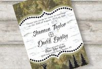 Best 2018 Tips To Create Camo Invites New Trends Invitations within proportions 1365 X 1297