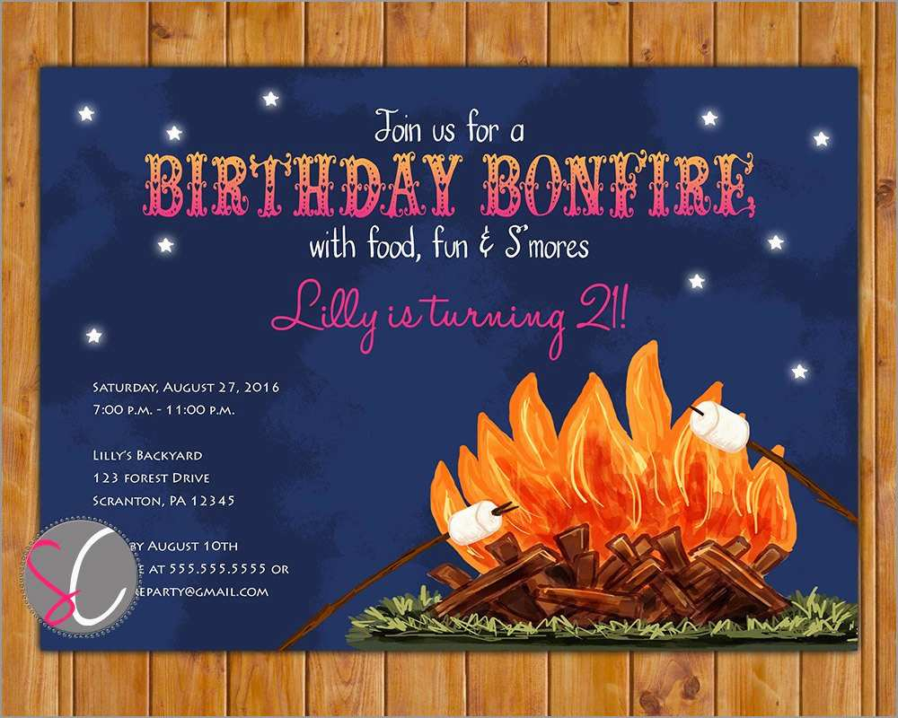 Best Of Campfire Invitation Template Free Best Of Template with sizing 1000 X 800