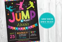 Best Of Free Bounce Party Invitation Template Best Of Template throughout measurements 1500 X 1161