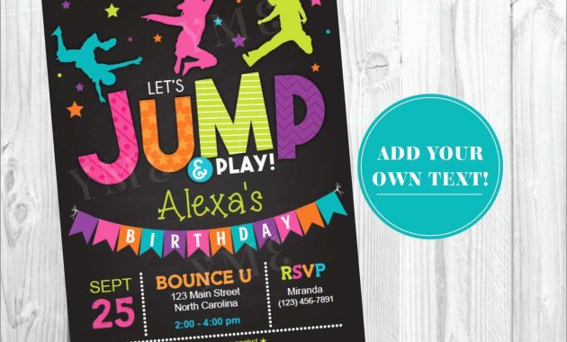 Best Of Free Bounce Party Invitation Template Best Of Template throughout measurements 1500 X 1161