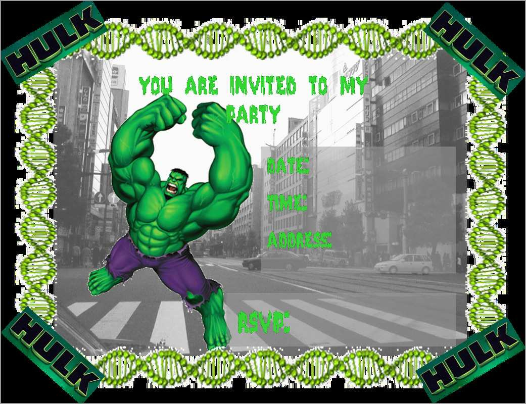 Best Of Marvel Party Invitation Template Free Best Of Template with size 1041 X 800