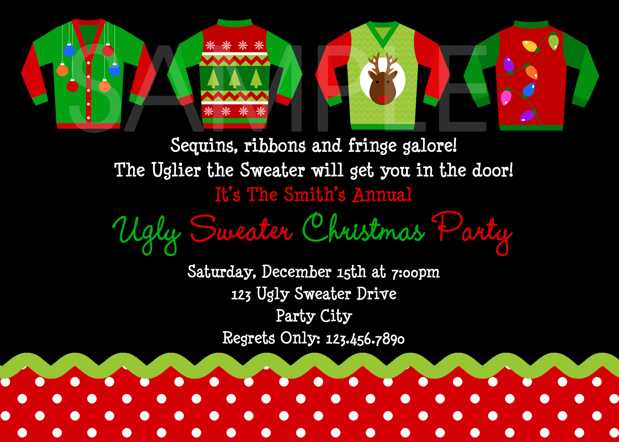 Best Of Ugly Sweater Party Invite For Idea Ugly Sweater Party regarding sizing 2100 X 1500