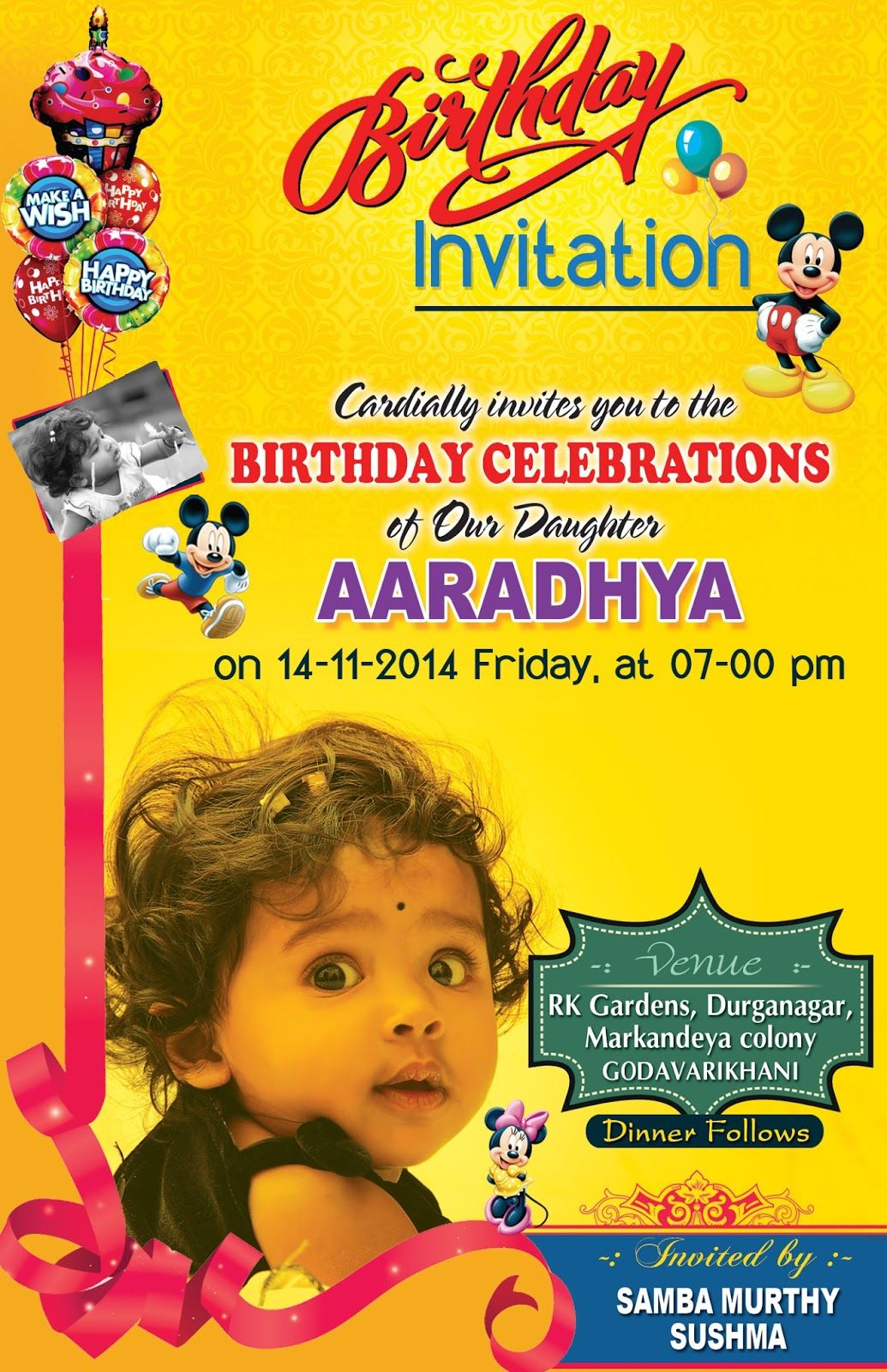 Birthday Invitation Card Psd Template Free Birthday Designs In pertaining to sizing 1035 X 1600