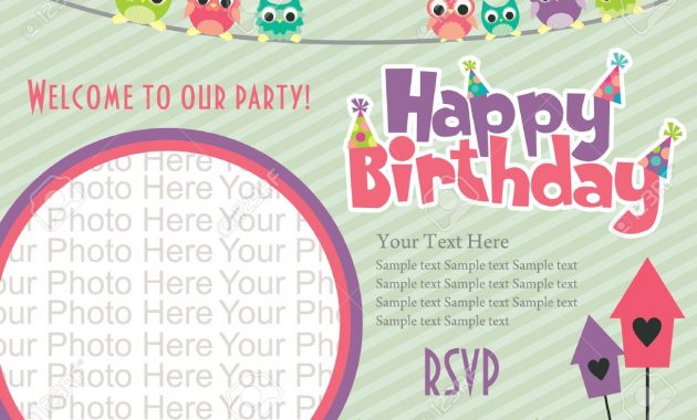 Birthday Invitation Cards Templates Invitation Template Ideas with regard to proportions 1300 X 975