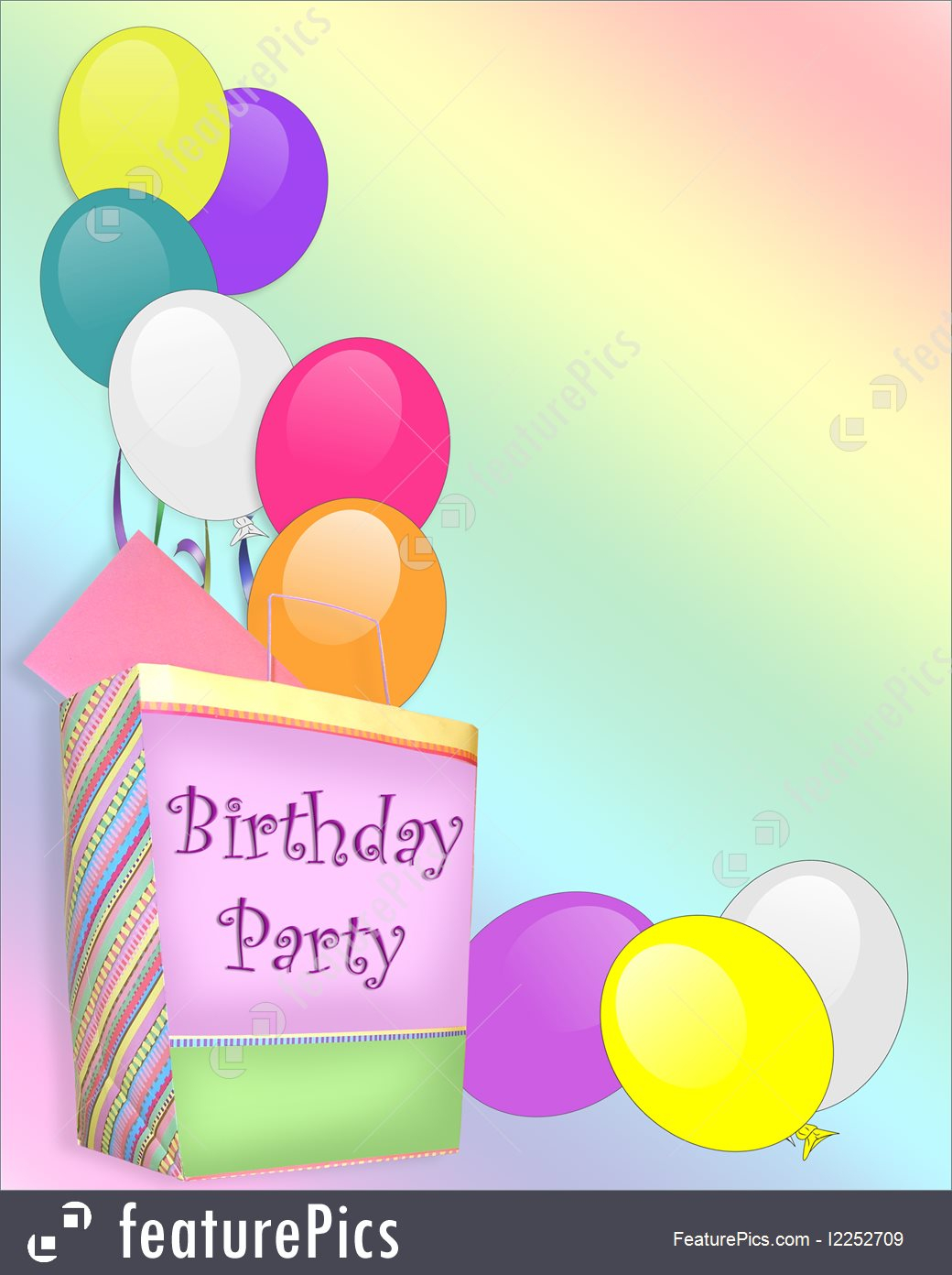 Birthday Party Invitation Background Royalty Free Stock Illustration for sizing 1040 X 1392