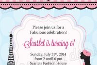 Birthday Party Invitation Template In French Party Invitation Card within size 756 X 1112