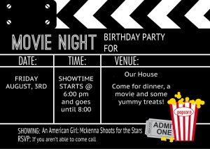 Birthday Party Invitation Templates Movie Theme Kallis 13th for measurements 1600 X 1143