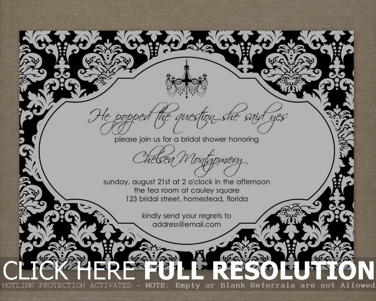 Black And White Party Invitations Templates Sansu in sizing 1500 X 1200