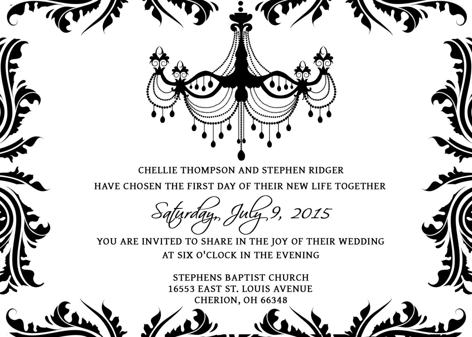 Black And White Party Invitations Templates Sansu with measurements 1500 X 1071