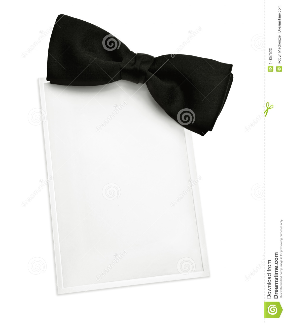 Black Tie Invitation Stock Image Image Of Photograph 14857523 throughout measurements 1152 X 1300