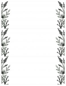 Black White Flowers Invitations Templates Free Printable Paper intended for size 1980 X 2562