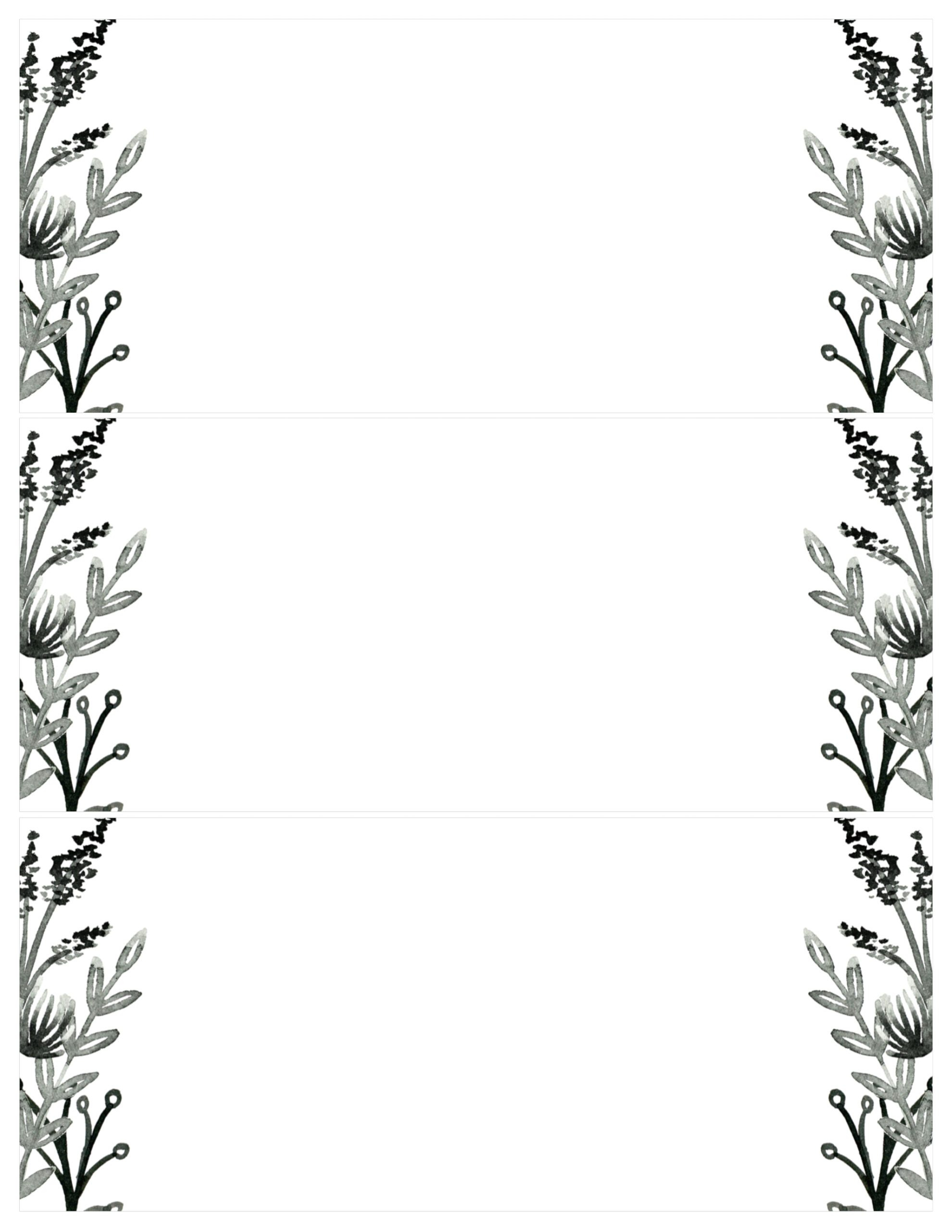 Black White Flowers Invitations Templates Free Printable Paper with regard to dimensions 1980 X 2562