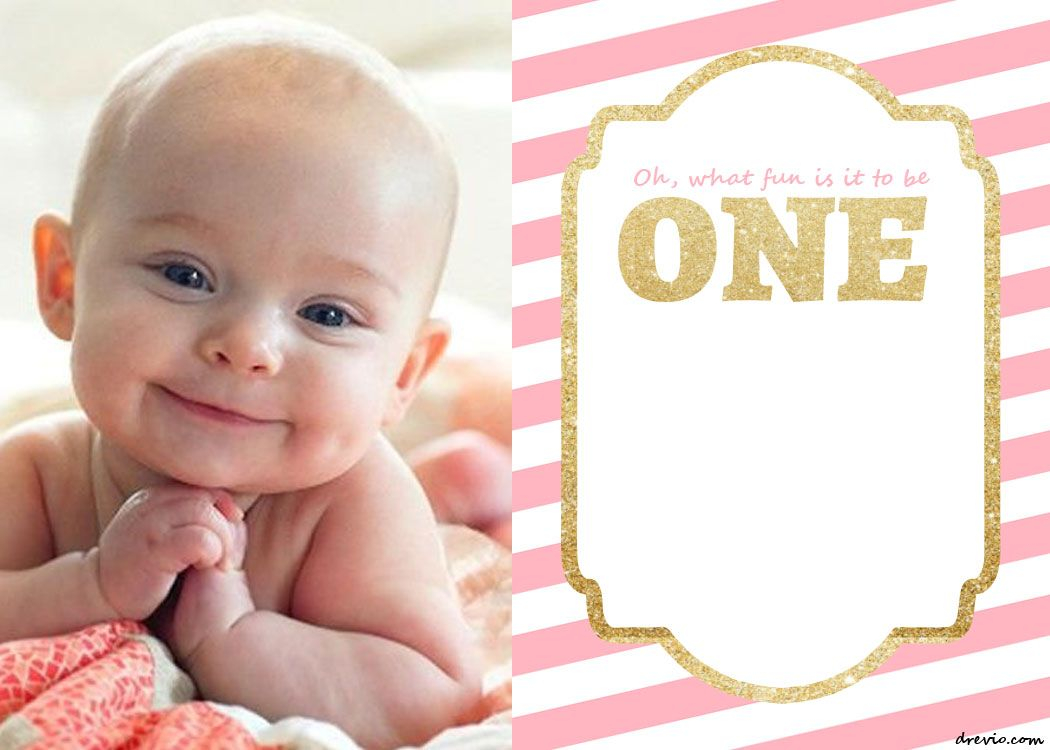 Blank 1st Birthday Invitation Template Invitation Templates Free inside dimensions 1050 X 750