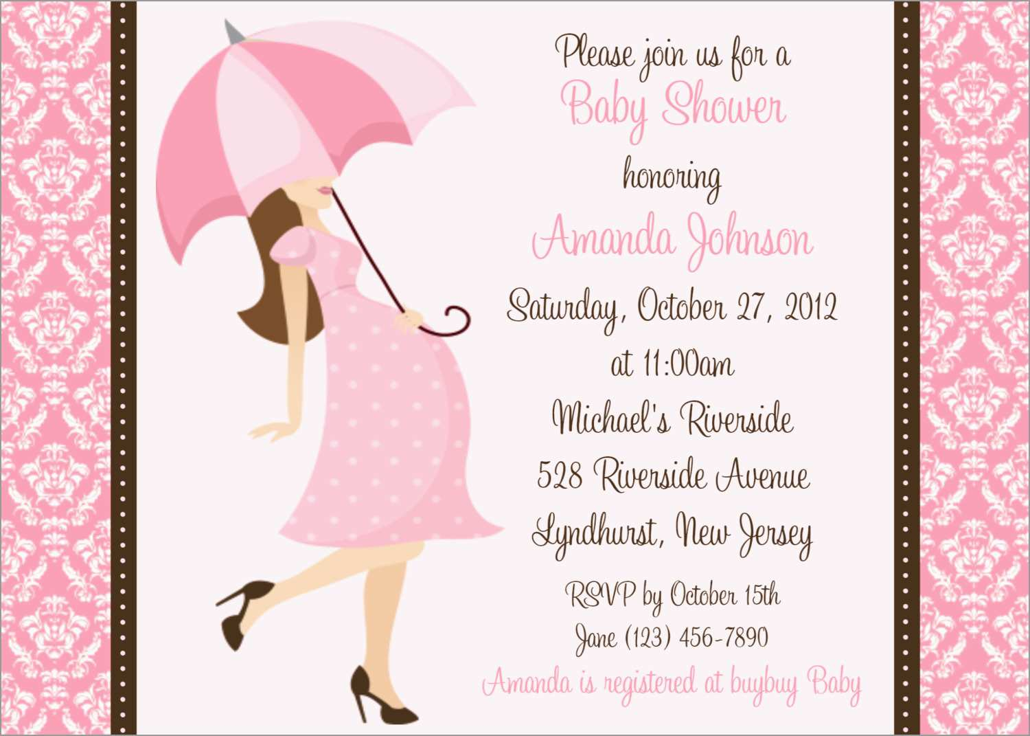 Blank Ba Shower Invitation Templates Invitation Templates Free with measurements 1500 X 1071