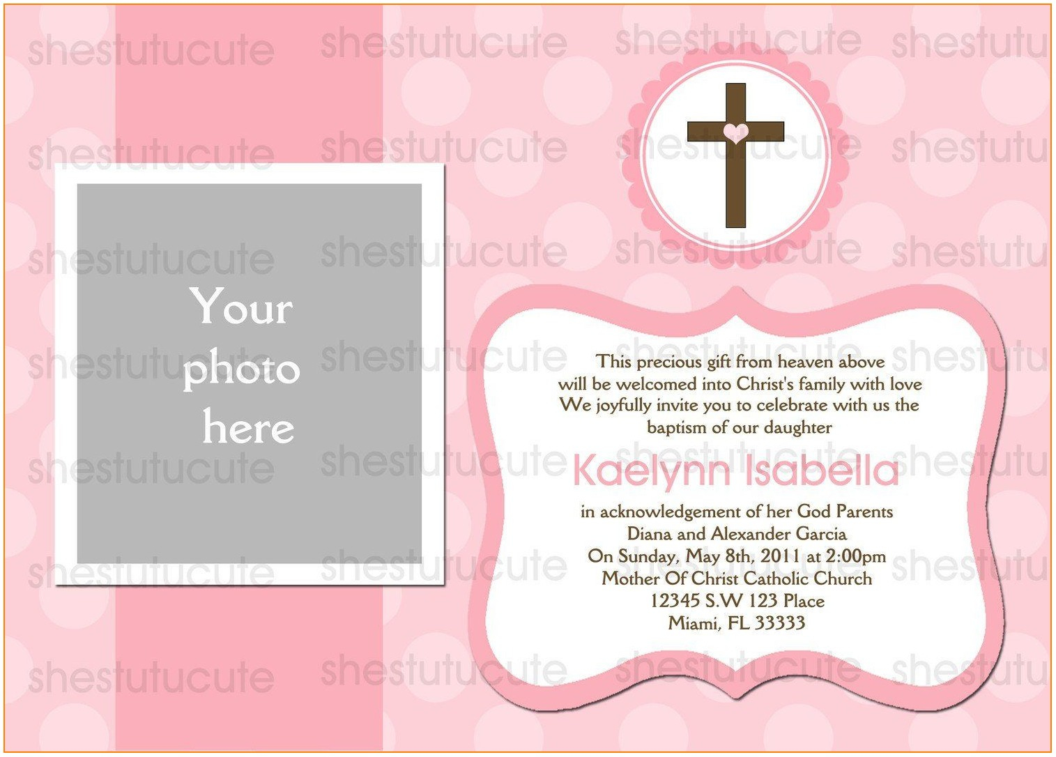 Blank Invitation Templates For Christening Invitation Templates Free with size 1515 X 1086