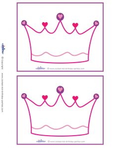 Blank Printable Crown Invitations Coolest Free Printables Birthday within measurements 850 X 1100