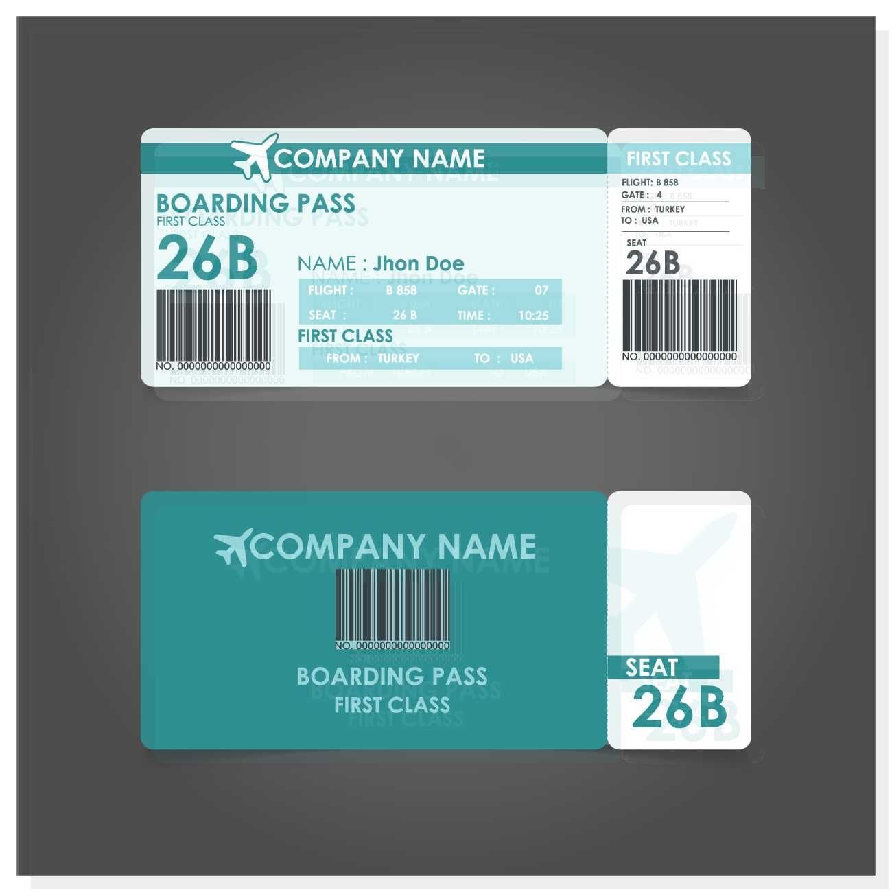 Boarding Pass Template Free Crafts Boarding Pass Template throughout sizing 1300 X 1300