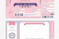 Boarding Pass Ticket Wedding Invitation Template Royalty Free in sizing 1300 X 1206