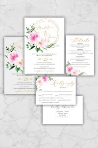 Boho Chic Wedding Invitation Suite Template Blush Peony Wedding Invitation Printable Editable Wedding Invite P300 regarding sizing 1999 X 3000