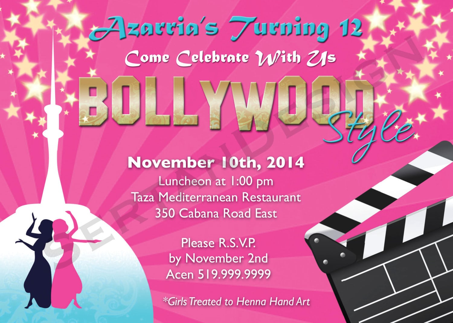 Bollywood Invitation Template Sunshinebizsolutions inside sizing 1500 X 1071