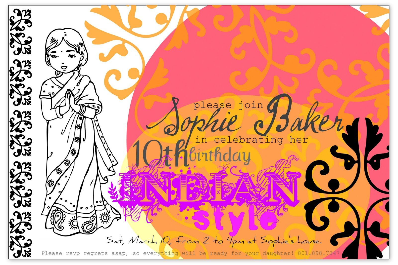 Bollywood Party Invitation Template Restless Risa Kj Party regarding measurements 1600 X 1067