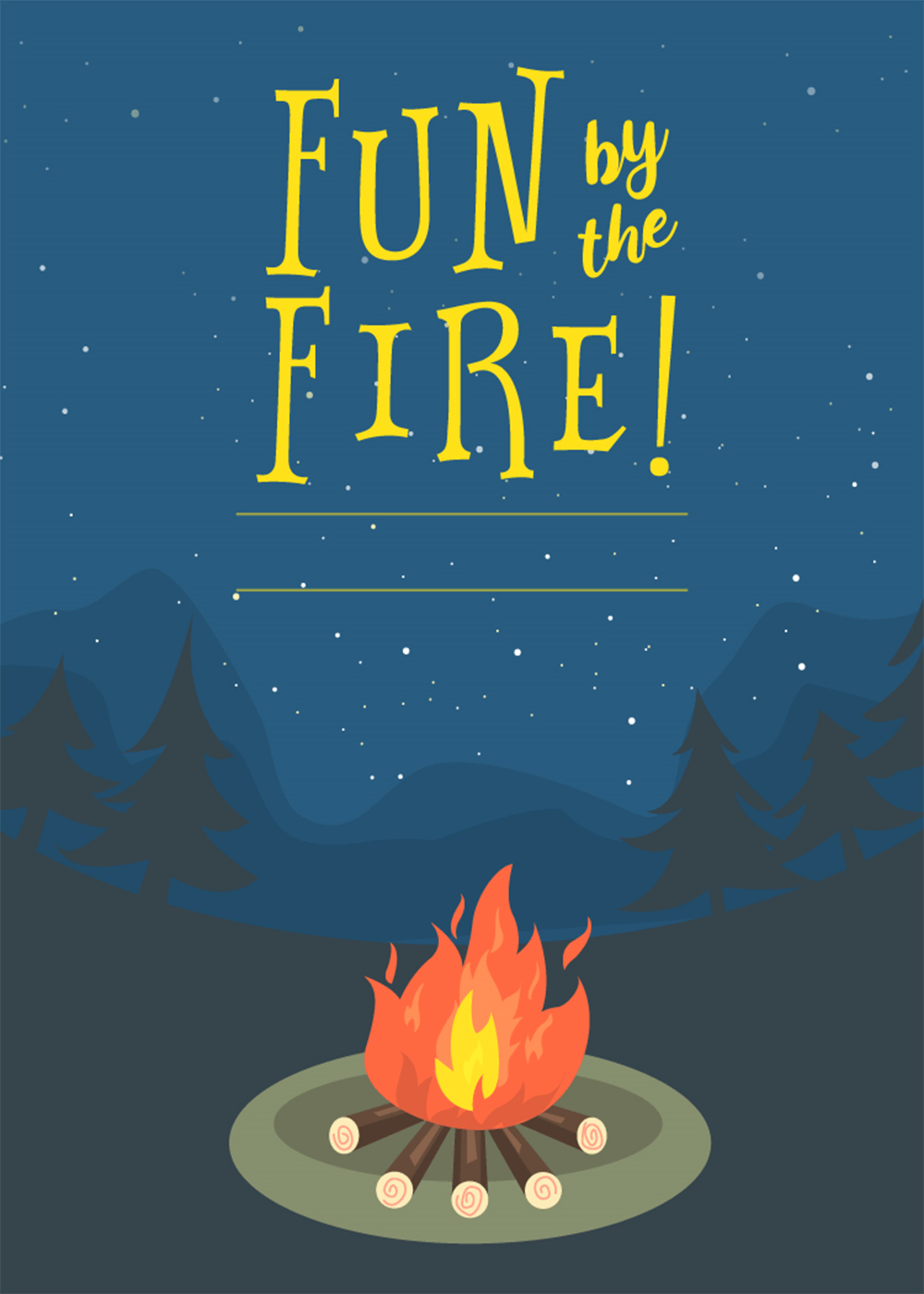 Bonfire Bug Free Printable Party Invitation Template Greetings for proportions 1000 X 1400