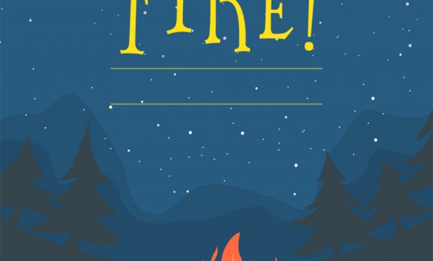 Bonfire Bug Free Printable Party Invitation Template Greetings intended for sizing 1000 X 1400