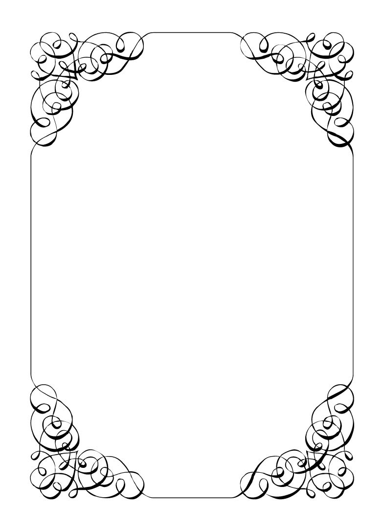 Borders And Frames Frame Vintage Calligraphic Frame Vintage with regard to dimensions 785 X 1085