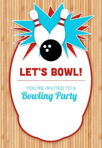 Bowling Party Free Printable Birthday Invitation Template regarding size 1080 X 1560