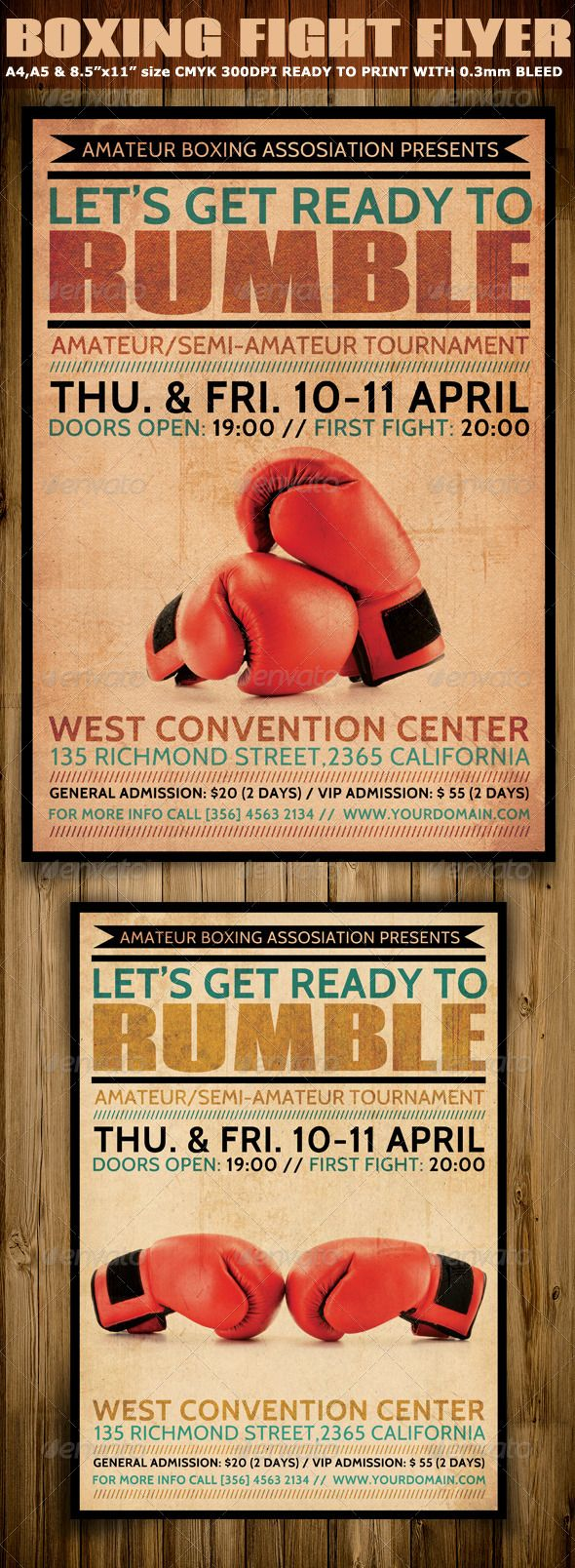 Boxing Flyer Template Boxing Box Fight Template Event for size 590 X 1608