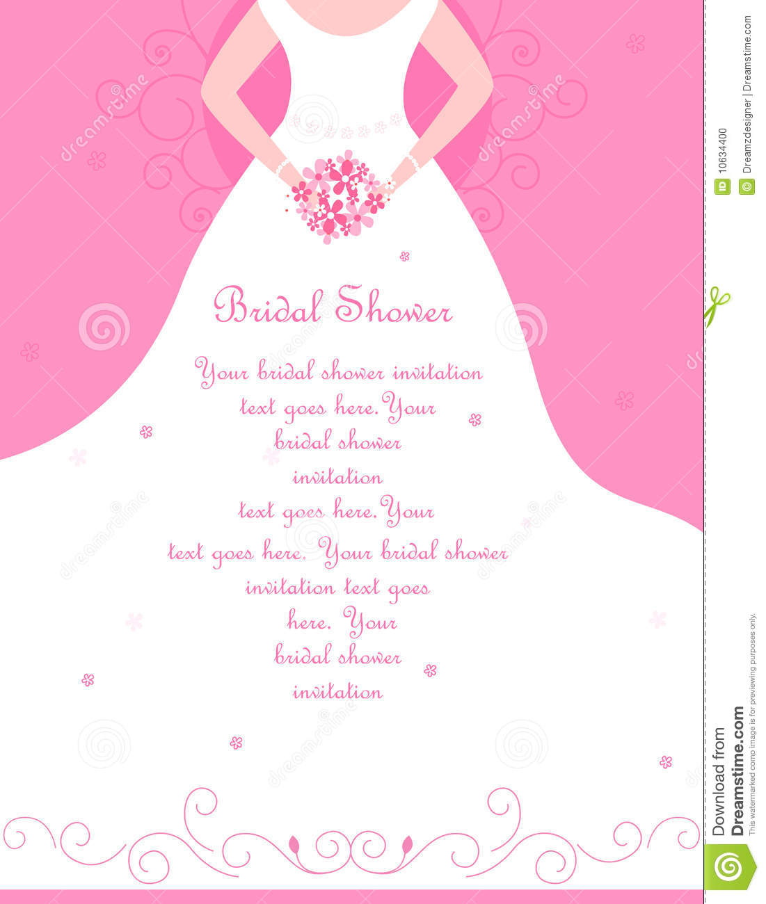 Bridal Shower Invitation Stock Vector Illustration Of Blue 10634400 with dimensions 1101 X 1300