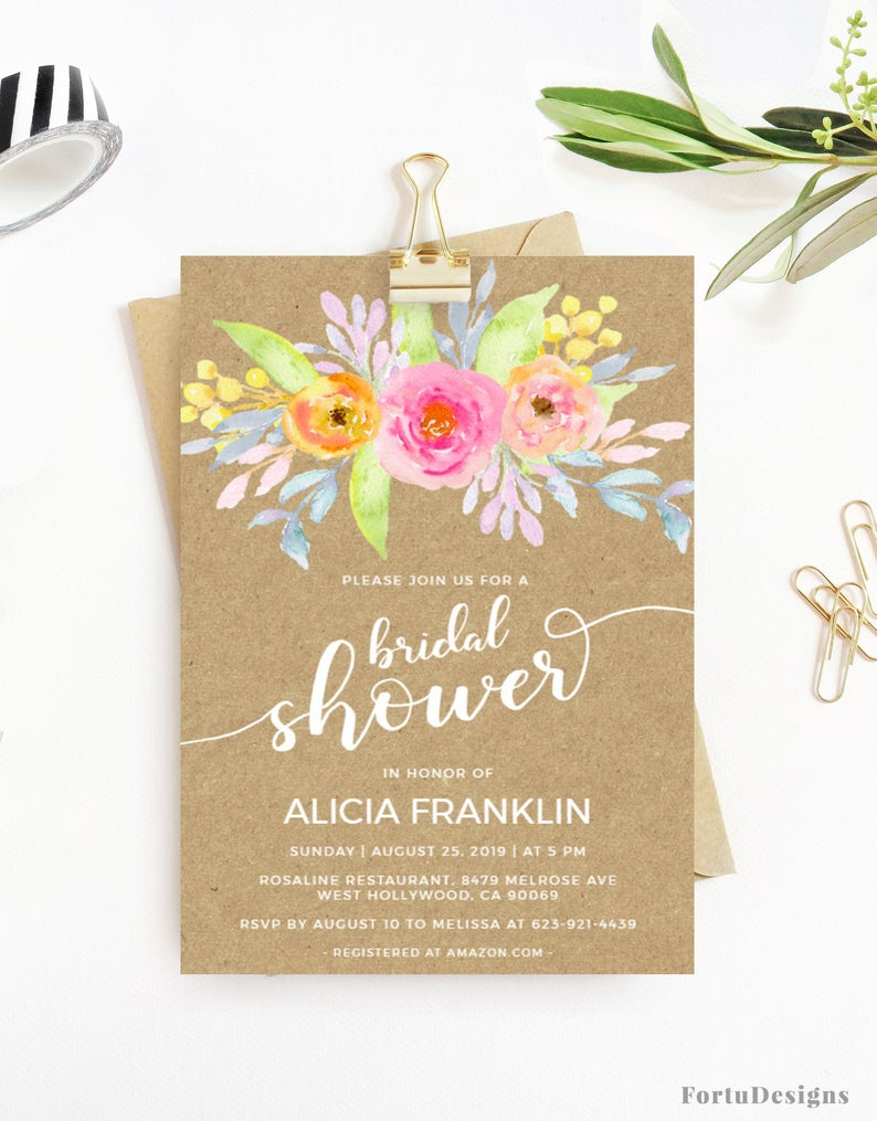 Bridal Shower Invitation Template Digital Download Rustic Etsy for proportions 794 X 1015