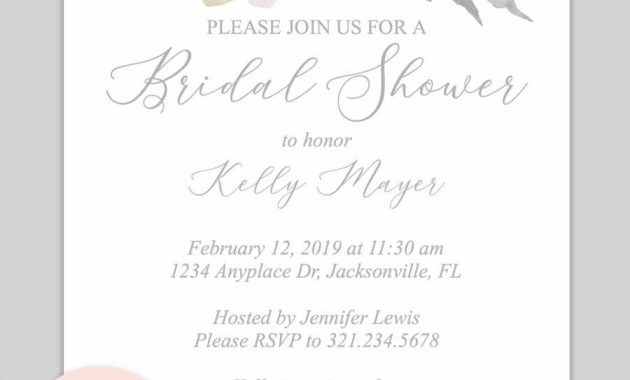 Bridal Shower Printable Invitation Blush Floral Invitations inside measurements 900 X 1350