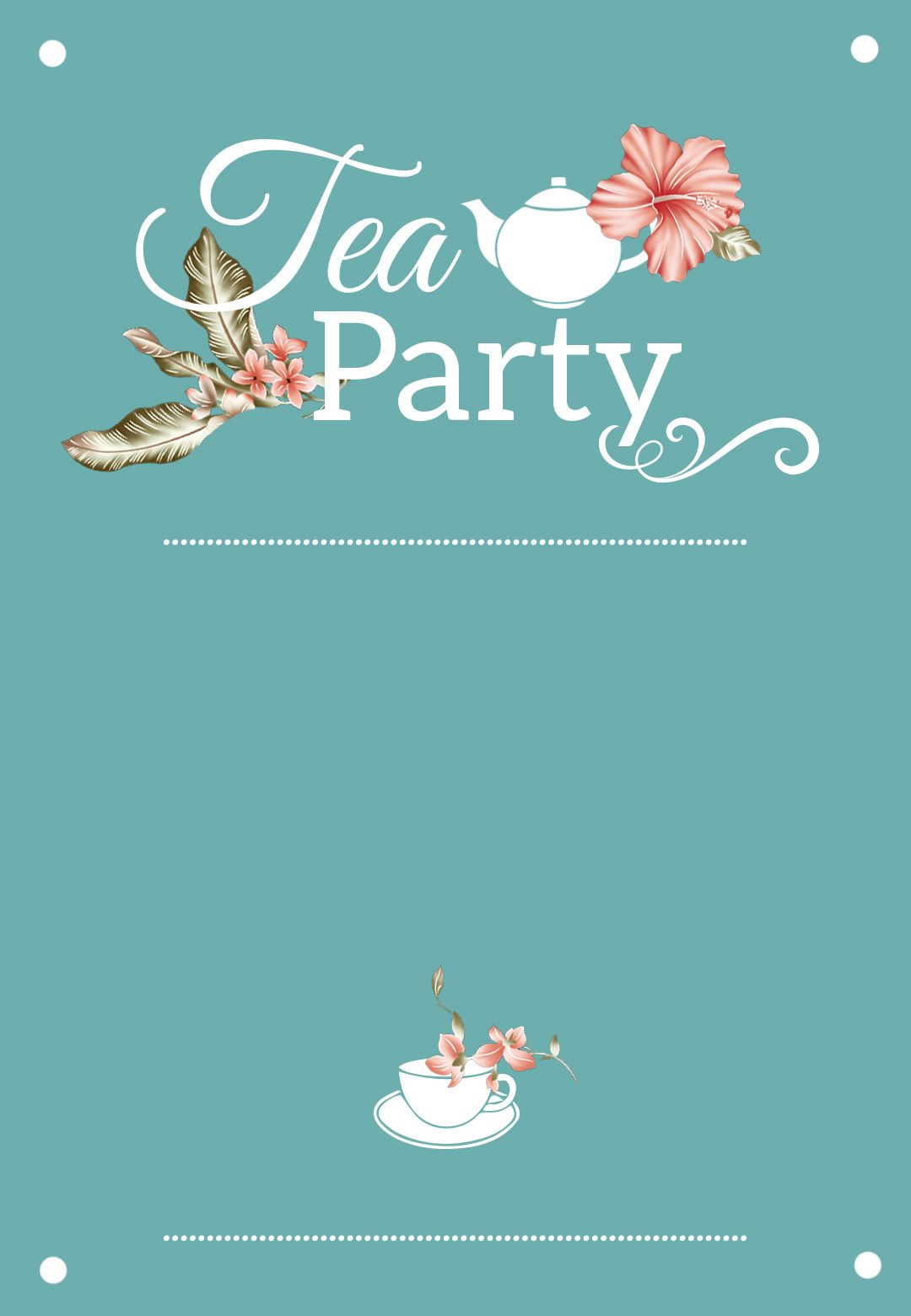 Bridal Shower Tea Party Free Printable Bridal Shower Invitation throughout measurements 1080 X 1560