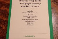 Brownie Bridging Ceremony Stacked Program Each Page With Girl Scout in measurements 1536 X 2048