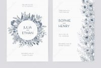 Bundle Of Elegant Wedding Party Invitation Templates Decorated With in size 1300 X 1062