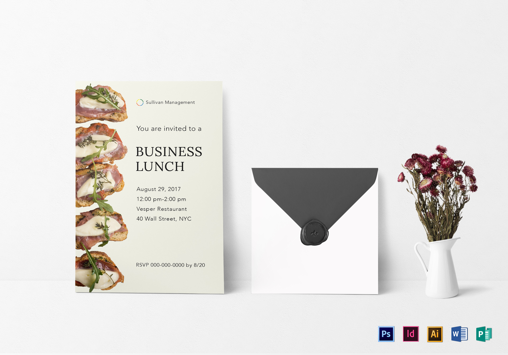 Business Lunch Invitation Template for dimensions 1920 X 1344
