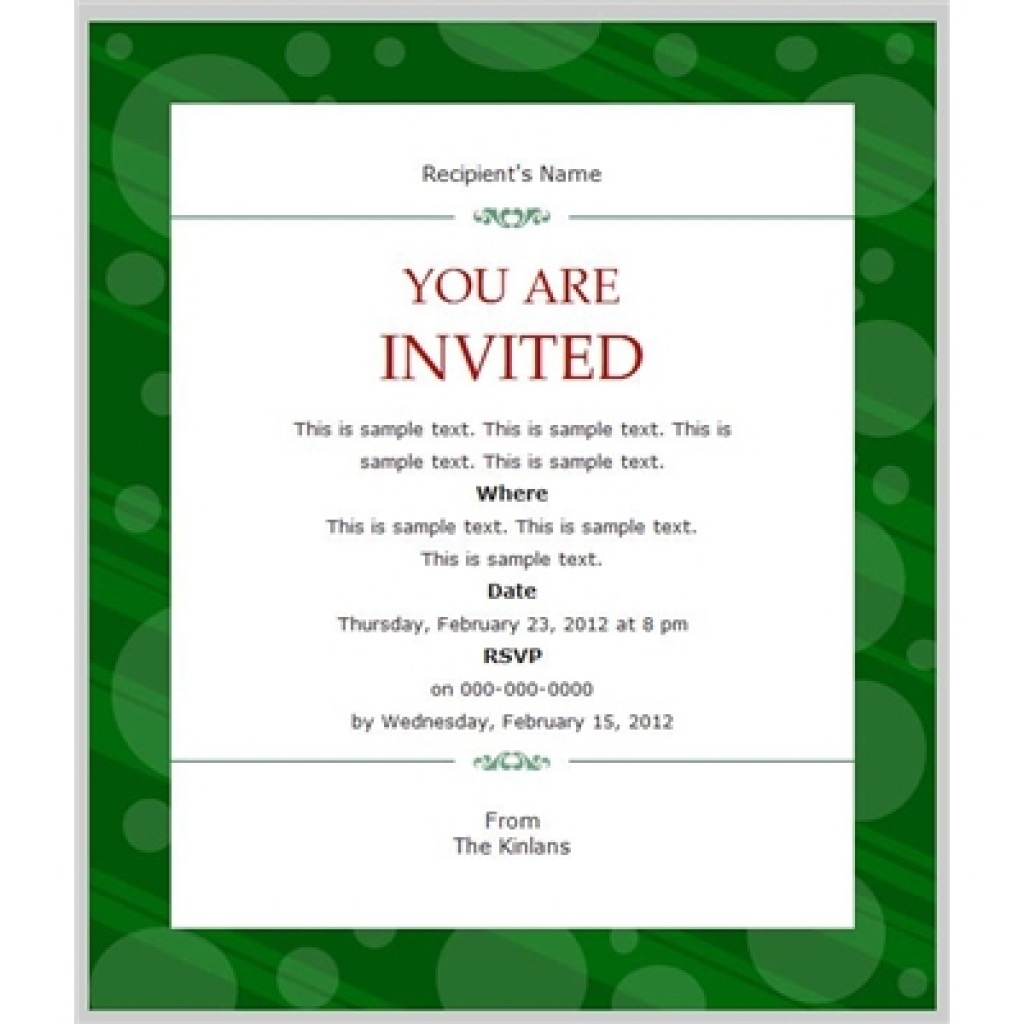 Business Party Invitation Templates Party Invitation Collection with regard to sizing 1024 X 1024