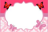 Butterfly Invitation Template Coolest Invitation Templates throughout sizing 1600 X 1200